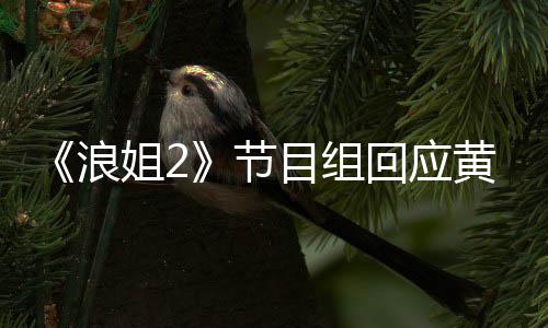 不舍目组明退迎回姐2节回应黄晓 欢出浪来